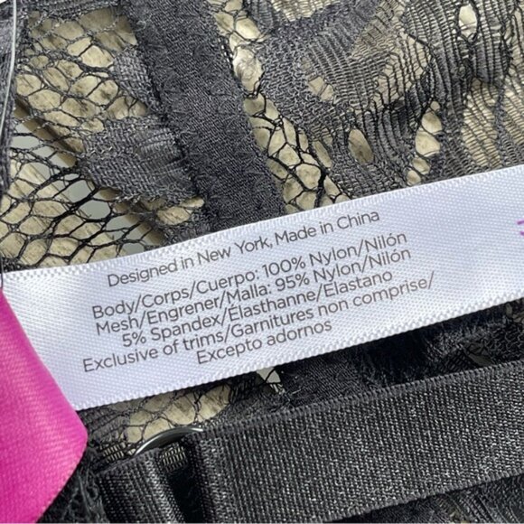 Adore Me Anushka G String Black Lace Bodysuit Womens Size XL NWT - Picture 3 of 7